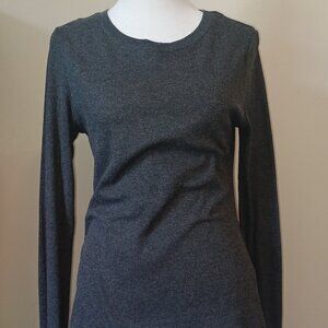 Women's Grey Long-Sleeved Thermal Top Size L